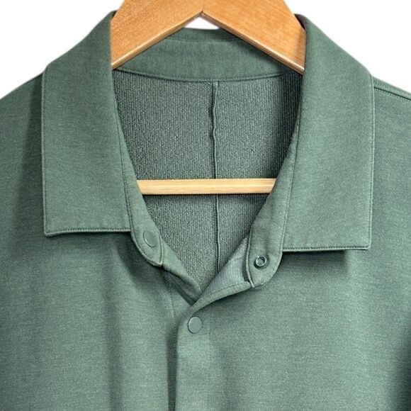 Lululemon Men’s Soft French Terry Knit Overshirt Green Size XL - Picture 5 of 14